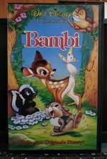 BAMBI (1942) VHS VIDEOCASSETTA