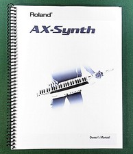 Roland AX-Synth Owner's