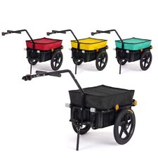 SAMAX Rimorchio Bicicletta Bici Carrello Trasporto Carico Carretto 60 Kg 70L