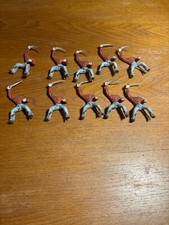 Xiloplasto-Landi Lotto 10 Garibaldi-Soldatini in gomma made in Italy  1950-60