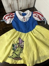 Abito e gonna Dopey On Vintage anni 90 Disney Personaggio Moda Biancaneve Taglia 3t