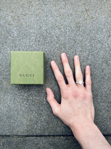 Anello gucci logo cuore - gucci, in