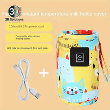Scaldabagno USB per Latte, Borsa Termica per Passeggino Da Viaggio, Scaldabibero