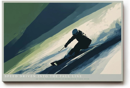 Quadro sinus art sciatore - art,