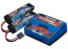 Traxxas COMBO 2991 EZ-Peak Plus Caricabatteria Doppio Lipo 8Amp + 2x 7600mah 25C Lipo