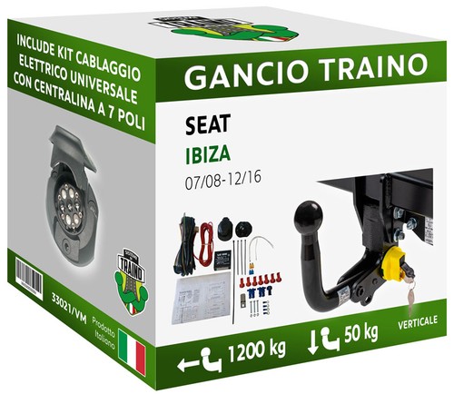 Gancio verticale estraibile - gancio,