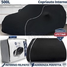 TELO COPRIAUTO Interno Per Fiat 500L Felpato Traspirante Nero Garanzia A VITA
