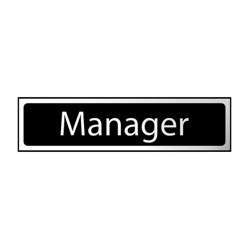 Insegna manager 200mm 50mm - x,