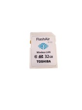 Scheda SD SDHC classe 10 W-03 Toshiba FlashAir 32 GB wireless LAN Wi-Fi usata