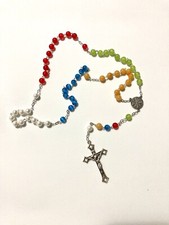 collana rosario Del Giubileo 2025 argento 925 con grani Giada diametro 6 mm