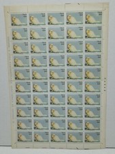 GATTO PERSIANO BIANCO - FOGLIO INTERO 50 FRANCOBOLLI DA 600 lire - 1993 - NMH**