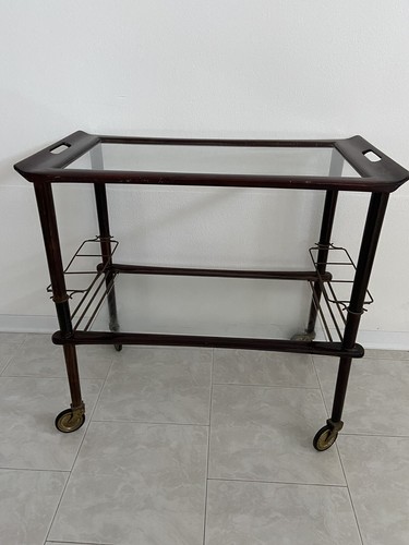 Carrello servizio legno,vetro