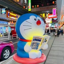 Statua Lampada Touch Doraemon 50° Anniversario Figura Luce Notturna Giocattoli Collezione