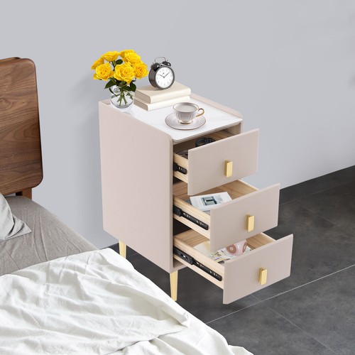Comodino stretto con cassetti