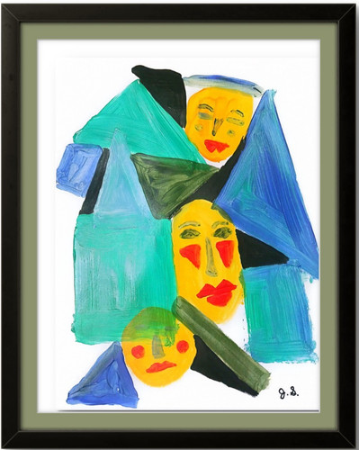 Volti astratti cubismo