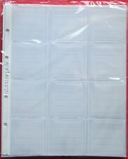 §10 Buste portamonete Masterphil 12 tasche per raccoglitori 4 anelli cm.18X24 §§