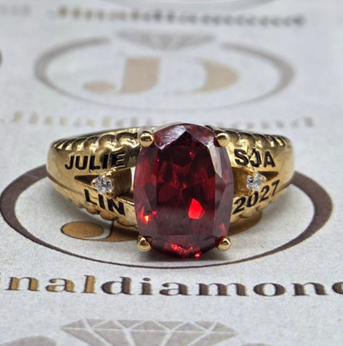 Anello classe placcato - , oro