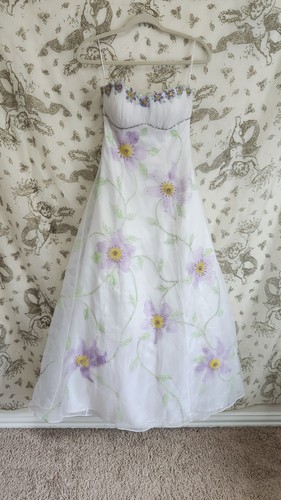 Abito fata vintage y2k bianco - abito,