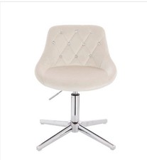 Poltrona girevole in velluto