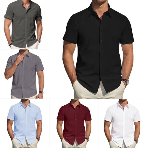 Camicia uomo leggera manica