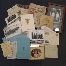 Lotto di cartoline, lettere e