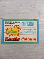 Cartolina Figurine Cantanti Panini 1968 Concorso Premi