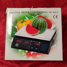 88LB Weight Scale Digital Price Computing Food Meat Produce Deli Fruit Market