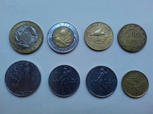 Stock monete italiane - di,