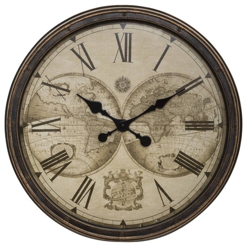 Orologio parete con - da, mappa