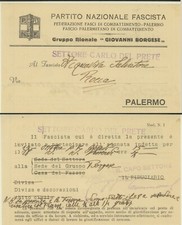 PALERMO -PARTITO NAZIONALE