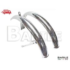 Coppia Parafango / Parafanghi Inox Cromato Bici Pieghevole - Graziella 20"