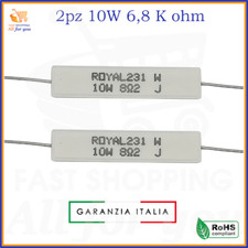 Kit resistenze 10W resistenza in ceramica di ceramiche 6,8 Kohm resistore a filo