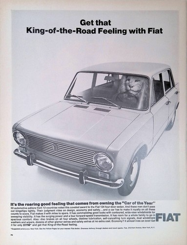 Pubblicità stampa 1967 fiat - stampa,