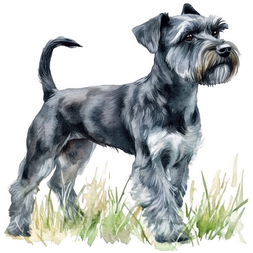 Adesivi schnauzer nano - adesivi,