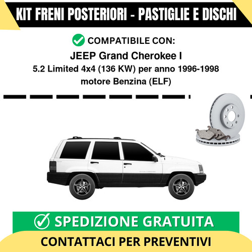 Kit freni posteriori - freni, jeep