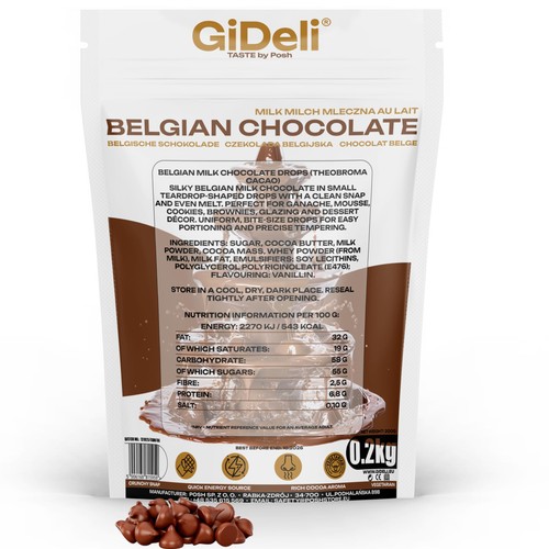 Cioccolato belga 200g busta - cioccolato,