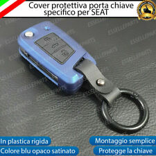 COVER IN PLASTICA RIGIDA PER CHIAVE TELECOMANDO PER SEAT BLU OPACO SATINATO