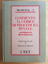 COMMENTO AL CODICE DI PROCEDURA PENALE vol I- SPECIALI DI LP 5- UTET 1994