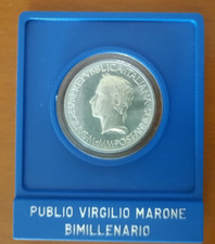 Moneta da lire 500 in argento di Publio Virgilio Marone 1981