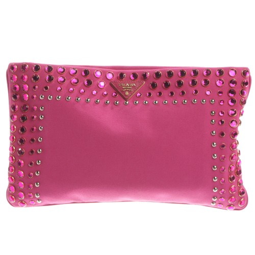 Prada clutch rosa ottima - prada,