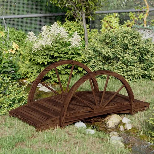 Ponte giardino con - ponte, ruota