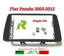 Mascherina Adattatore Cornice per Autoradio Doppio DIN  Fiat Panda 2003 2012 