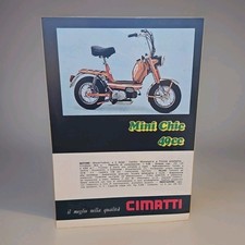 Cimatti Mini Chic 49cc Depliant D'epoca Originale Rivenditore Motocicli