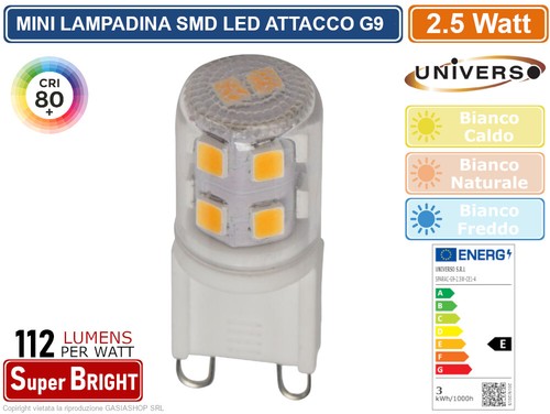 Lampadina led spotlight - lampadina, g9