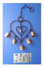 Pendente in metallo 2 cuori 6