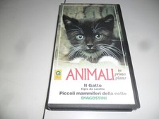 PIERO ANGELA ANIMALI IN PRIMO PIANO IL GATTO TIGRE SALOTTO PICCOLI VHS 1995