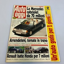 Rivista AUTO OGGI N. 244 Settimanale Mondadori 8 Agosto 1991 Anno VI