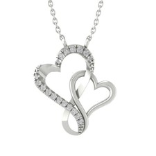 Ciondolo doppio cuore in