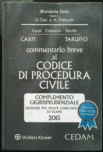 Commentario breve codice di - commentario,