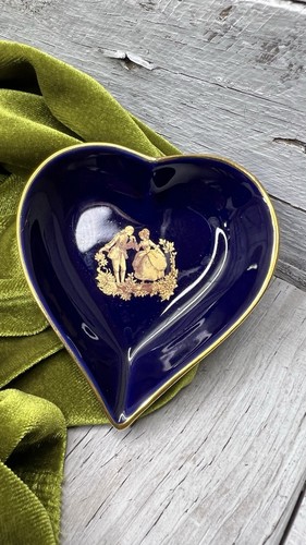 Piatto cuore bordo - , blu